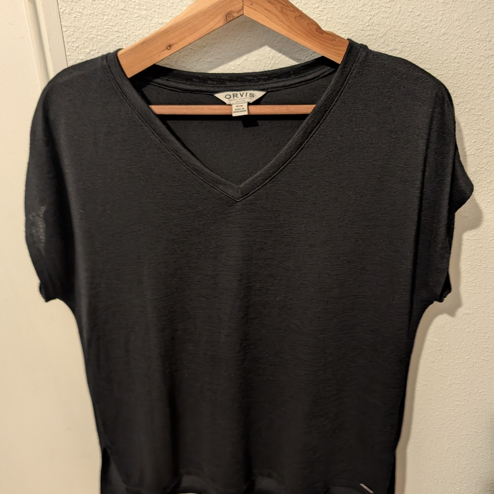 Orvis‎ Women's Charcoal V-Neck Tee
